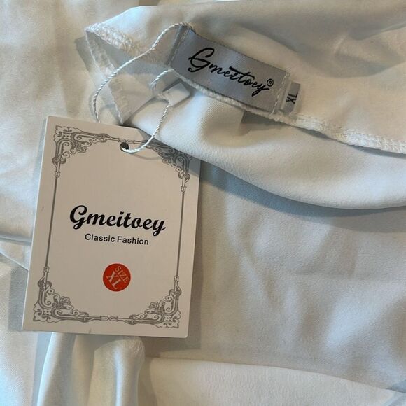 Gmettory Satin Cap Sleeve Ruched Back Dresses Elegant Ruched Waist Midi Dress - Picture 12 of 13